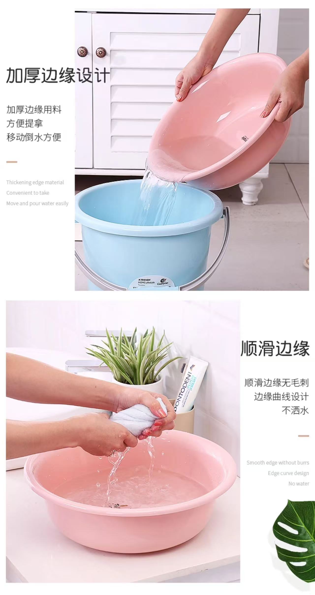 家用储水桶加厚塑料大水桶 图2