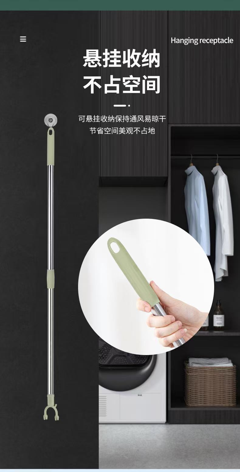 撑衣杆家用伸缩晾衣杆 图3